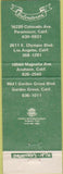 Matchbook Cover - Salvatore's Restaurant Los Angeles CA