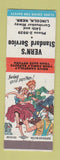 Matchbook Cover - Vern's Standard oil gas Lincoln NE hillbilly
