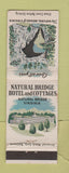 Matchbook Cover - Natural Bridge Hotel Cottages VA WEAR