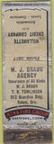Matchbook Cover - Aetna Fire Group Salem OR Braun WORN