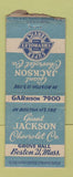 Matchbook Cover - Giant Jackson Chevrolet Boston MA BOBTAIL