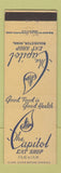 Matchbook Cover - Capitol Eat Shop Rochester MN