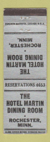 Matchbook Cover - Hotel Martin Dining Room Rochester MN WEAR