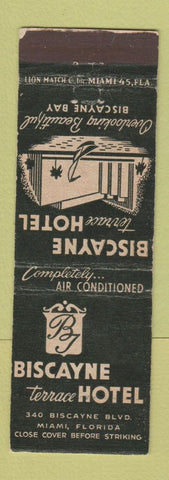 Matchbook Cover - Biscayne Terrace Hotel Miami FL WEAR