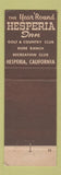Matchbook Cover - Hesperia Resort CA