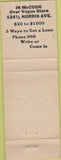 Matchbook Cover - American Loan Plan McCook