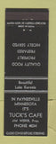 Matchbook Cover - Tuck's Cafe Paynesville MN