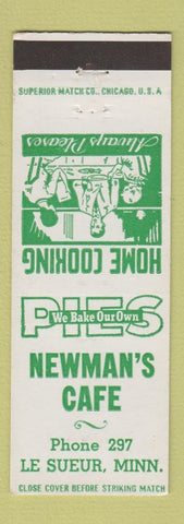 Matchbook Cover - Newman's Cafe Le Sueur MN