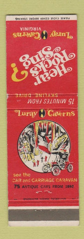 Matchbook Cover - Luray Caverns VA Car Museum