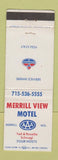 Matchbook Cover - Standard oil gas Merrill View Motel WI