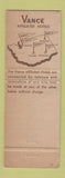 Matchbook Cover - Vance Hotel Seattle WA