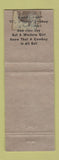 Matchbook Cover - Cripple Creek Inn Colorado pinup WORN