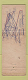 Matchbook Cover - Phillips 66 oil gas Continental Airlines DC 7B WORN