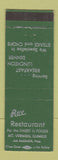Matchbook Cover - Rex Restaurant Mount Vernon IL