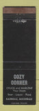 Matchbook Cover - Cozy Corner Barbeau MI WEAR
