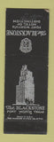 Matchbook Cover - Blackstone Hotel Fort Worth TX WEAR