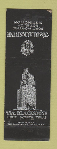 Matchbook Cover - Blackstone Hotel Fort Worth TX WEAR