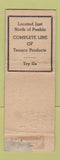 Matchbook Cover - Columbine Inn Pueblo Colorado ADVANCE WORN
