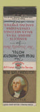 Matchbook Cover - New Washington Hotel Seattle WA George
