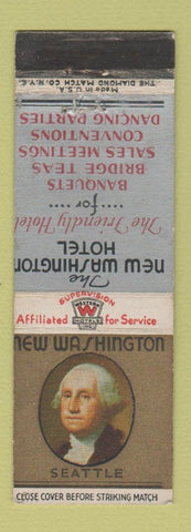 Matchbook Cover - New Washington Hotel Seattle WA George