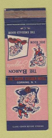 Matchbook Cover - Baron Steuben Hotel Corning NY WEAR