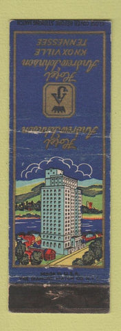 Matchbook Cover - Hotel Andrew Johnson Knoxville TN BLUE WEAR #2