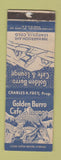 Matchbook Cover - Golden Burro Cafe Lounge Leadville Colorado WORN
