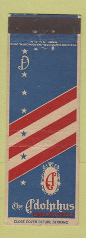Matchbook Cover - Adolphus Hotel Dallas TX