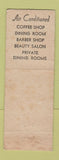 Matchbook Cover - Claridge Hotel St Louis MO WEAR