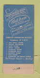 Matchbook Cover - Shelburne Hotel Atlantic City NJ WEAR 30 Stick