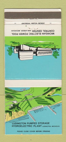 Matchbook Cover - Michigan Electric Ann Arbor MI Ludington MI power 30 Strike