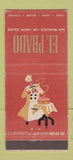 Matchbook Cover - El Prado Restaurant San Francisco CA 30 Stick
