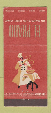 Matchbook Cover - El Prado Restaurant San Francisco CA 30 Stick