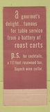 Matchbook Cover - El Prado Restaurant San Francisco CA 30 Stick