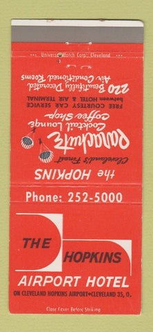 Matchbook Cover - Hopkins Airport Hotel Cleveland OH 30 Strike