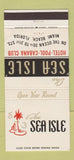 Matchbook Cover - Sea Isle Hotel Cabana Club Miami Beach FL 30 Strike