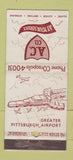 Matchbook Cover - AC Service Pittsburgh PA airport WEAR 30 Stick