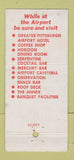Matchbook Cover - AC Service Pittsburgh PA airport WEAR 30 Stick