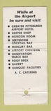 Matchbook Cover - Serpentine Lounge AC Pittsburgh PA Airport Hotel WEAR 30 Stick