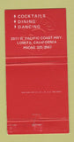 Matchbook Cover - Apple Annie's Speakeasy Restaurant Lomita CA 30 Strike
