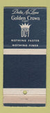Matchbook Cover - Delta Airlines Golden Crown WEAR 30 Strike