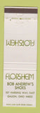Matchbook Cover - Florsheim Shoes Bob Andrew's Galion OH