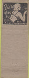 Matchbook Cover - Home Liquor Shop Los Angeles CA pinup