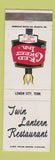 Matchbook Cover - Red Carpet Inn Twin Lantern Restaurant Lenoir City TN