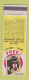 Matchbook Cover - Animal Kingdom Book Offer Grolier Enterpsies Danbury CT