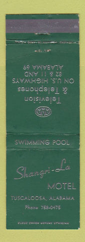 Matchbook Cover - Shangri La Motel Tuscaloosa AL