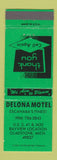 Matchbook Cover - Delona Motel Gladstone MI