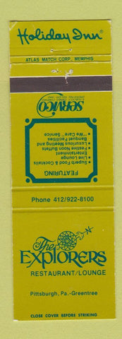 Matchbook Cover - Explorers Restaurant Holiday Inn Pittsburgh PA