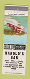 Matchbook Cover - Harold's Bar Crystal Falls MI