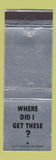 Matchbook Cover - Sam Folio House of Delegates Election